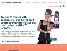 Tablet Screenshot of managedsalespros.com